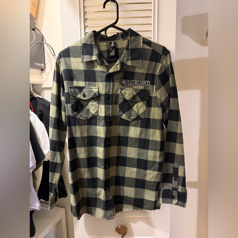 Electric Forest Flannel Button Up
